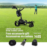 MGI Navigator Chariot Électrique Golf 2026 Noir Mat Boîte Supérieure- 140$ accessoires gratuits