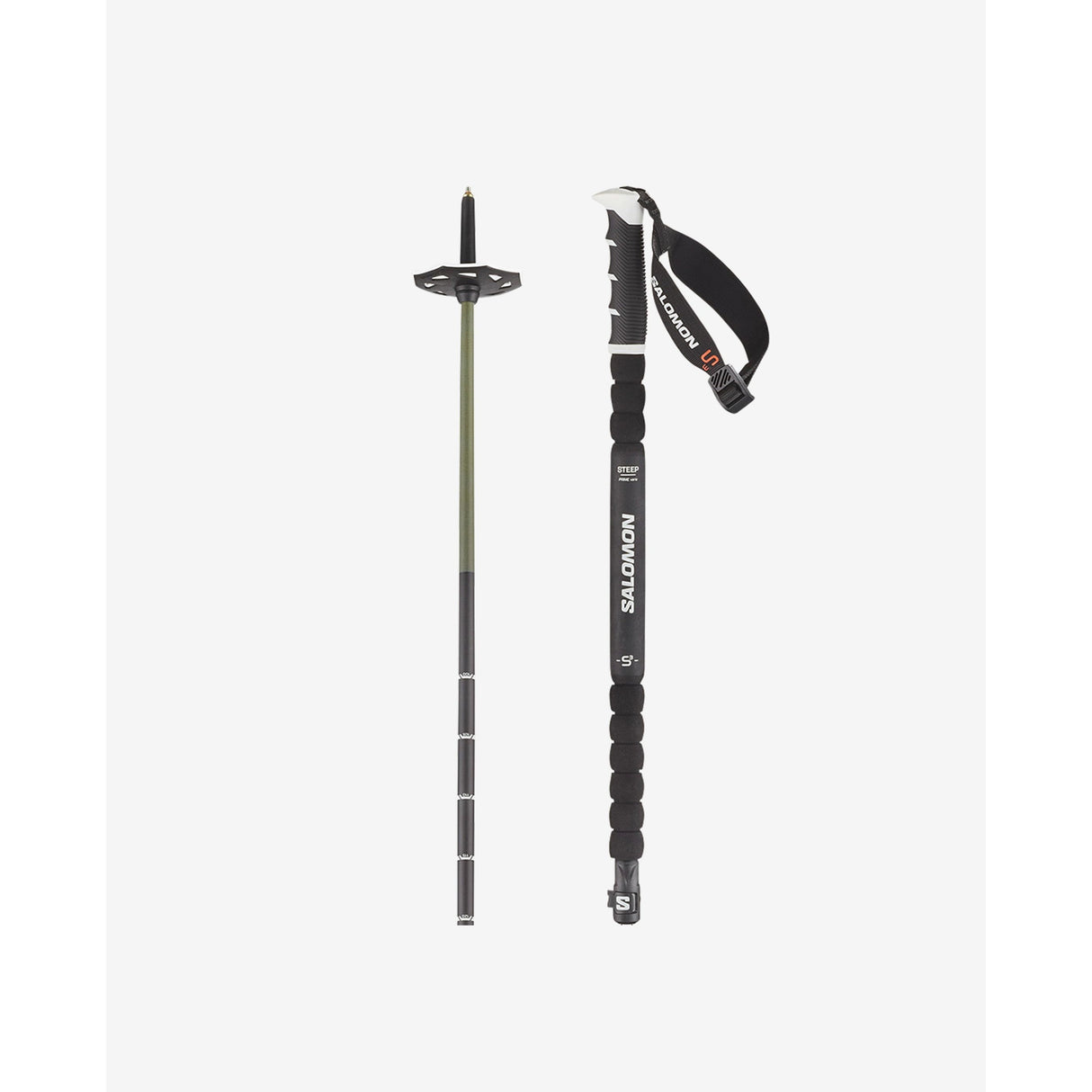 Salomon Steep Vario S3 Black Elegant Performance Ski Poles
