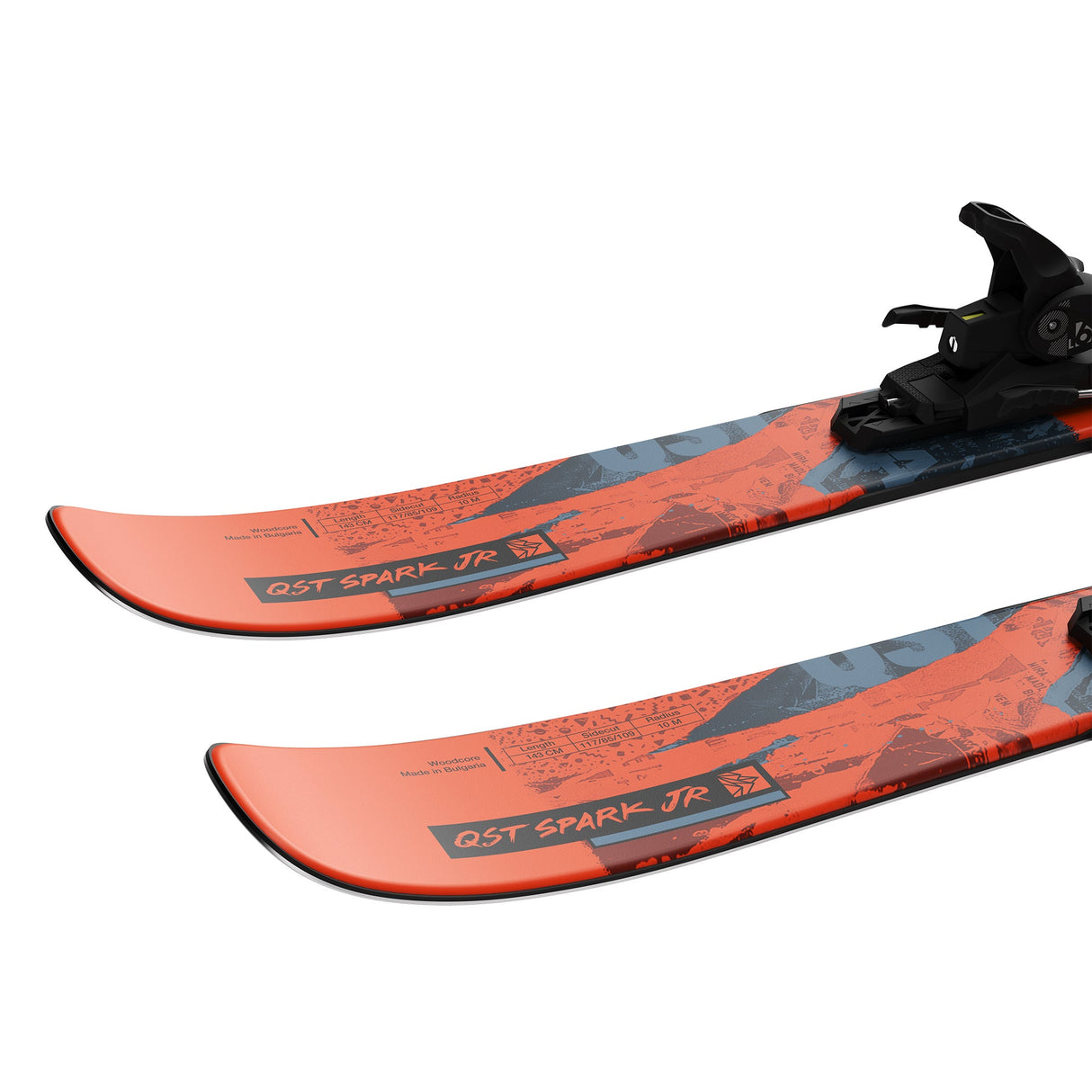 Salomon QST Spark Junior Twin Tips Medium Ski Avec Fixations L6 Pour Enfants Alliant Légereté Et Puissance