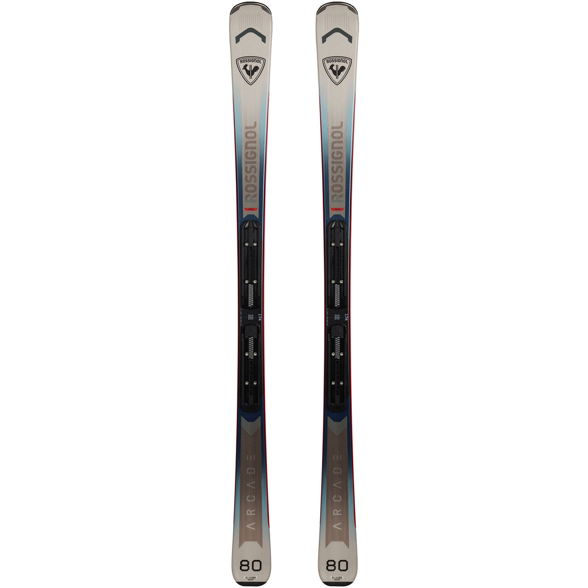 Rossignol Arcade 80 Homme Ski Avec Fixation XP10 Air Tip Carbone Léger Et Contrôle Sur Piste