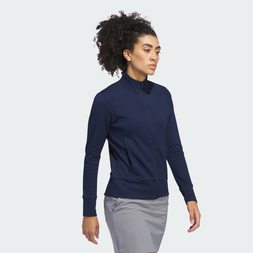 Adidas Ultimate 365 Women's Lightweight Textured Jacket with Zip Pockets and Comfort