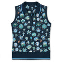 PENGUIN TEXTBOOK FLORAL WOMEN'S SLEEVELESS GOLF POLO