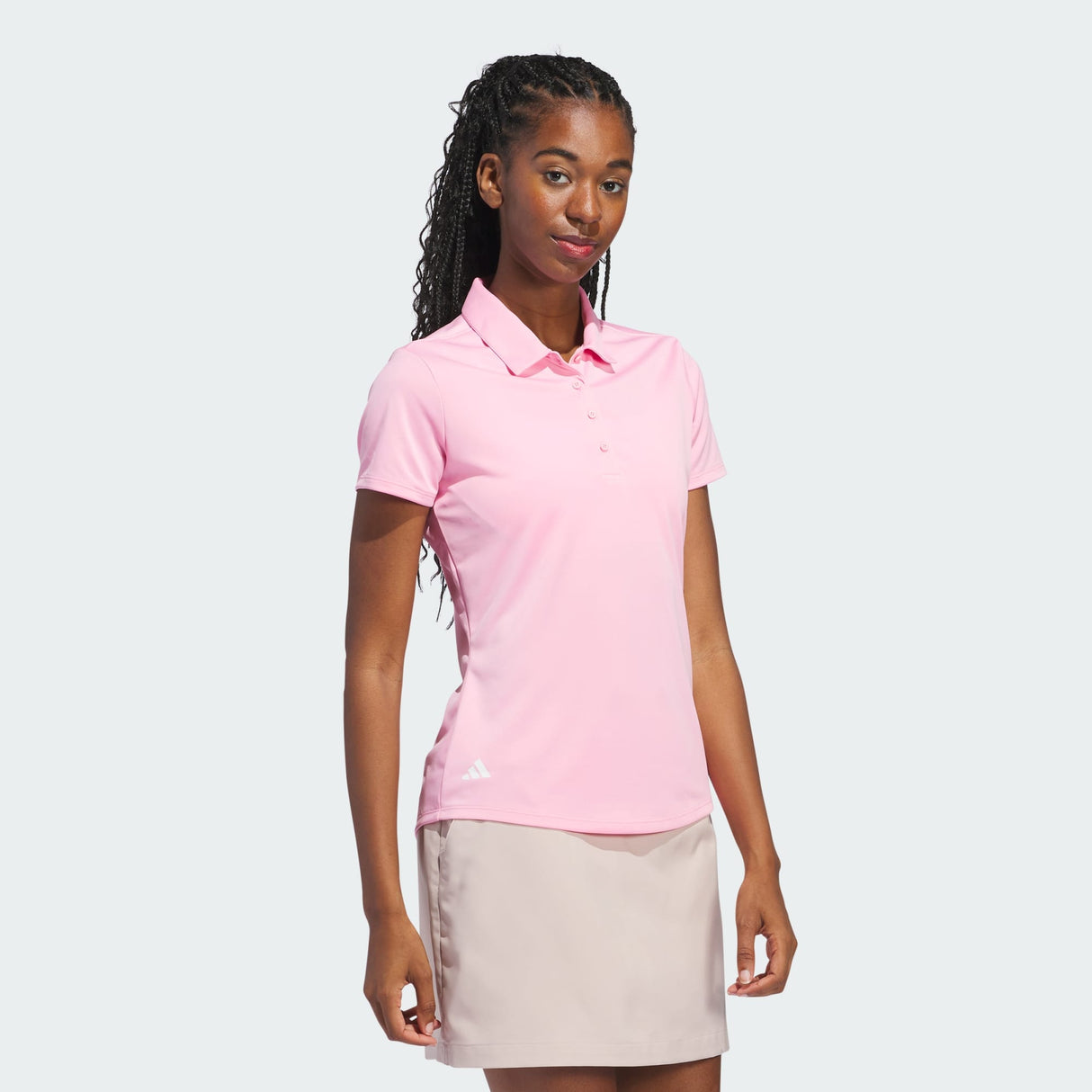 POLO ADIDAS PERFORMANCE SOLID MANCHES COURTES FEMME