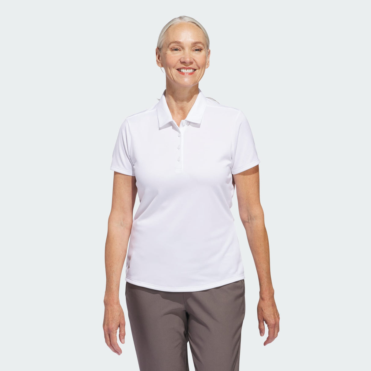 POLO ADIDAS PERFORMANCE SOLID MANCHES COURTES FEMME