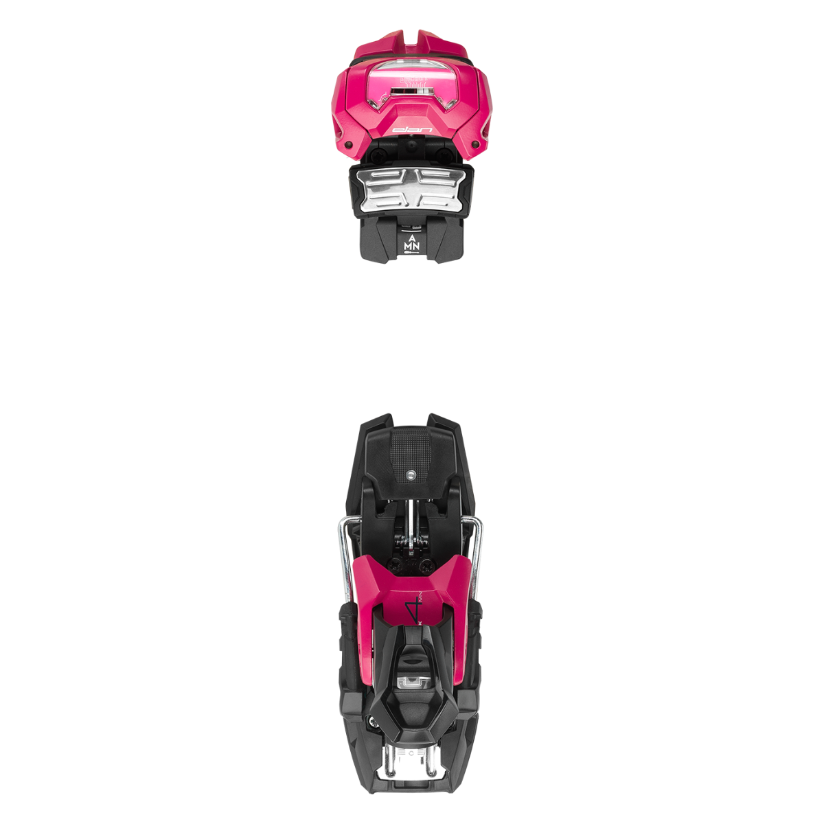 Fixation Elan Attack 14 Sans Freins Rose Et Noir Pour Ski Alpin