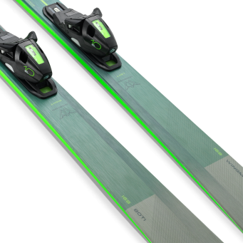 Wingman 80 Ti Ski Réactif Avec Fixations SX EL 10.0 Pour Pistes Damées Conception Équilibrée Et Contrôle Supérieur