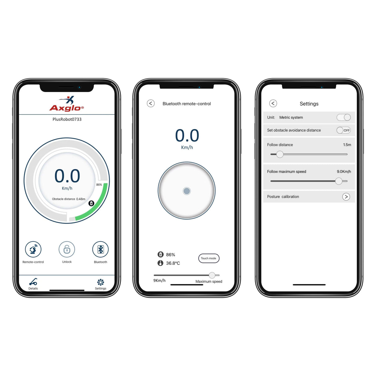 AXGLO Chariot Électrique E3 Follow Me Et Télécommande Pour Mobilité Rapide