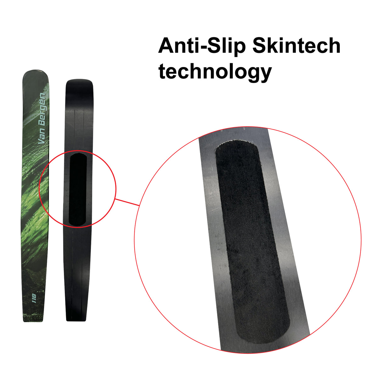 Van Bergen Ski Raquette Universelle Avec Fixation Pour Poudreuse