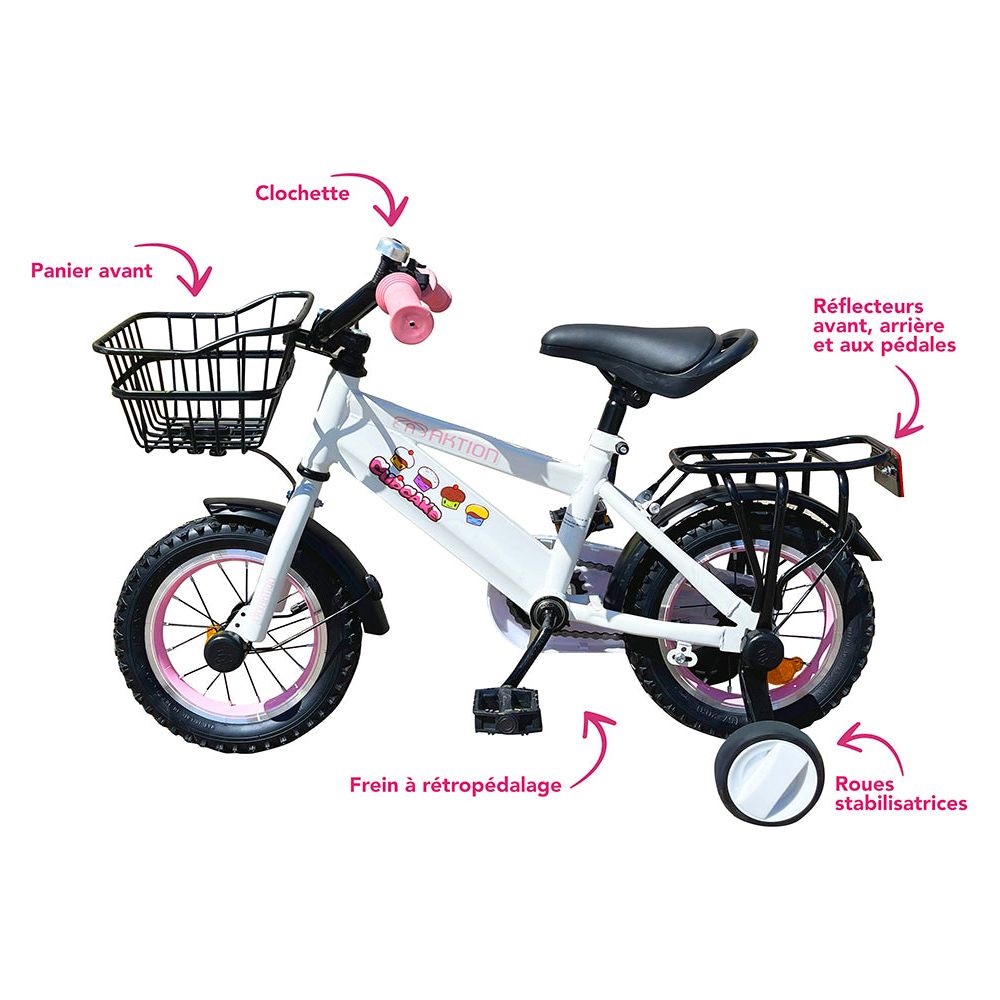 Children's Bike Promotion 12 Inches Pink For Beginners Performance
