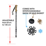 Bâton raquette à neige