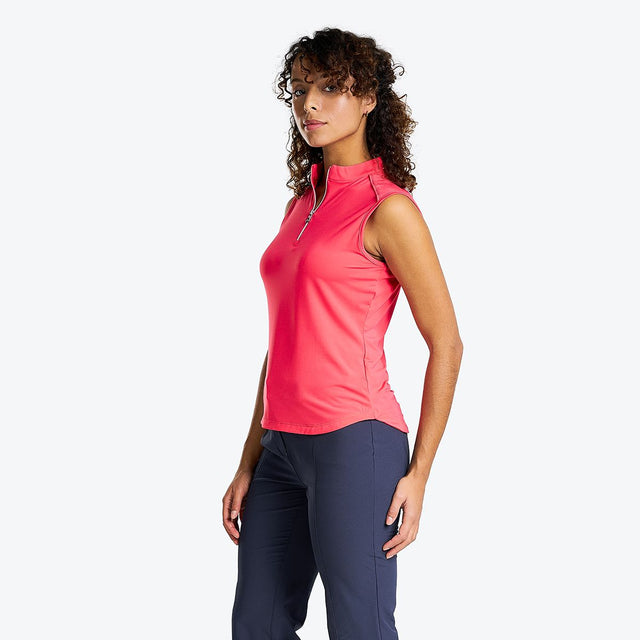 NVO Naomi Sleeveless Mock Polo UPF 30 Quick Dry Lightweight Jersey