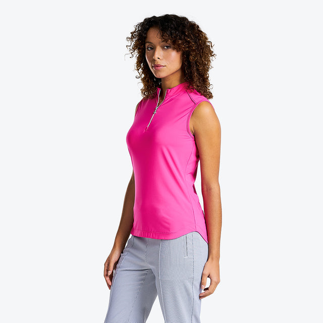 NVO Naomi Sleeveless Mock Polo UPF 30 Quick Dry Lightweight Jersey