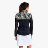 Losana Polo Manches Longues Col Montant Mock Pour Femme Confort