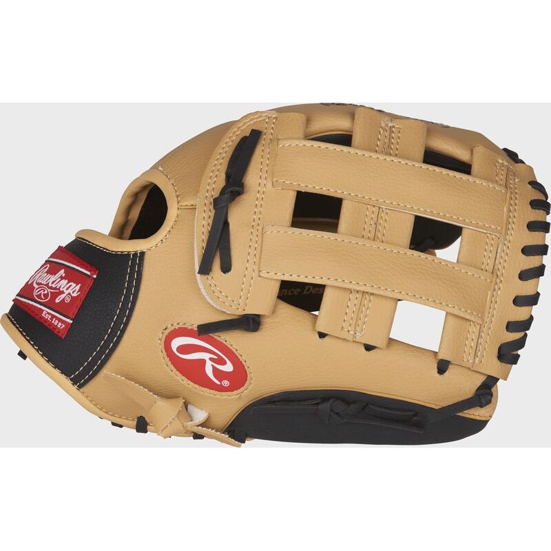 RAWLINGS "PLAYERS" SERIES BASEBALL GLOVE YOUTH 11 1/2" BLACK/CAMEL RHT