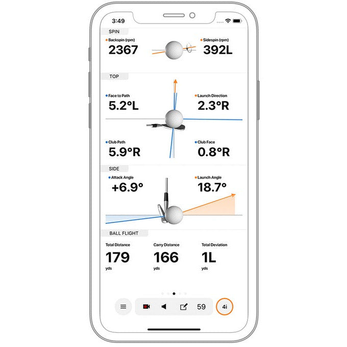 CAPTEUR GOLF GARMIN R10 LAUNCH MONITOR USAGE