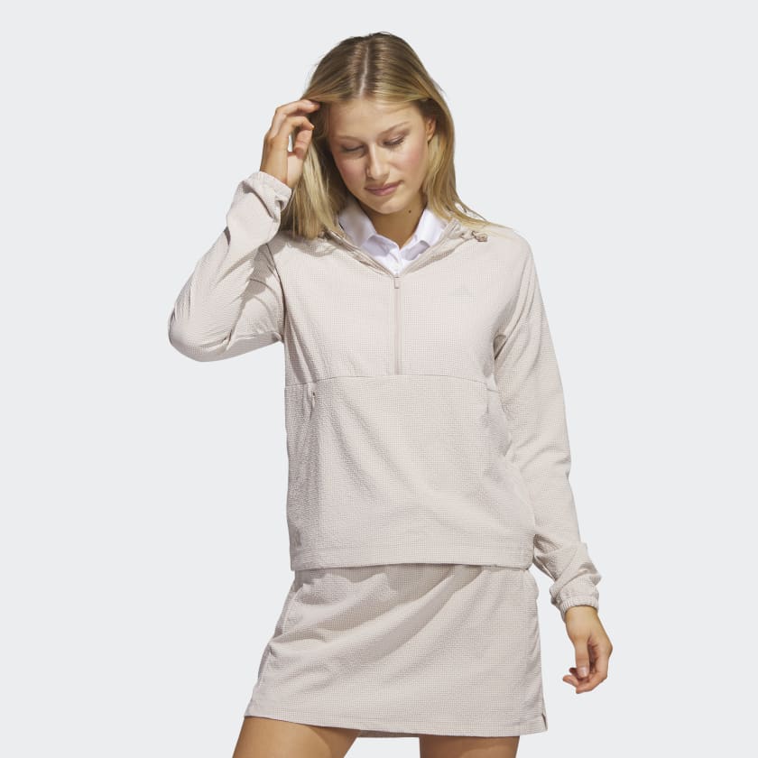 Adidas Seersucker Sweat Capuche Golf Léger Élégant Et Performant