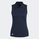 Adidas Polo Textured Sleeveless Recycled For Performance Training