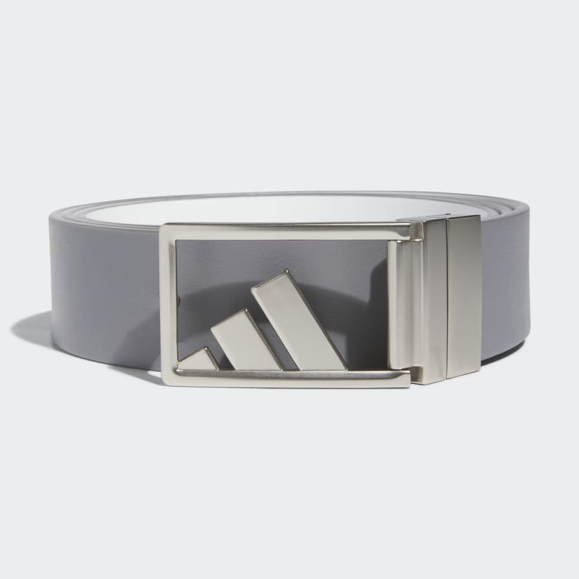 Adidas Tour Trophy Synthetic Leather Belt Silver Buckle 3 Bar