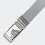 Adidas Tour Trophy Synthetic Leather Belt Silver Buckle 3 Bar