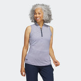 Adidas Polo Ottoman Sans Manches Extensible Recyclé Pour Golf