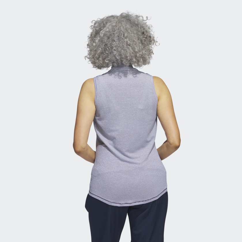 Adidas Polo Ottoman Sans Manches Extensible Recyclé Pour Golf