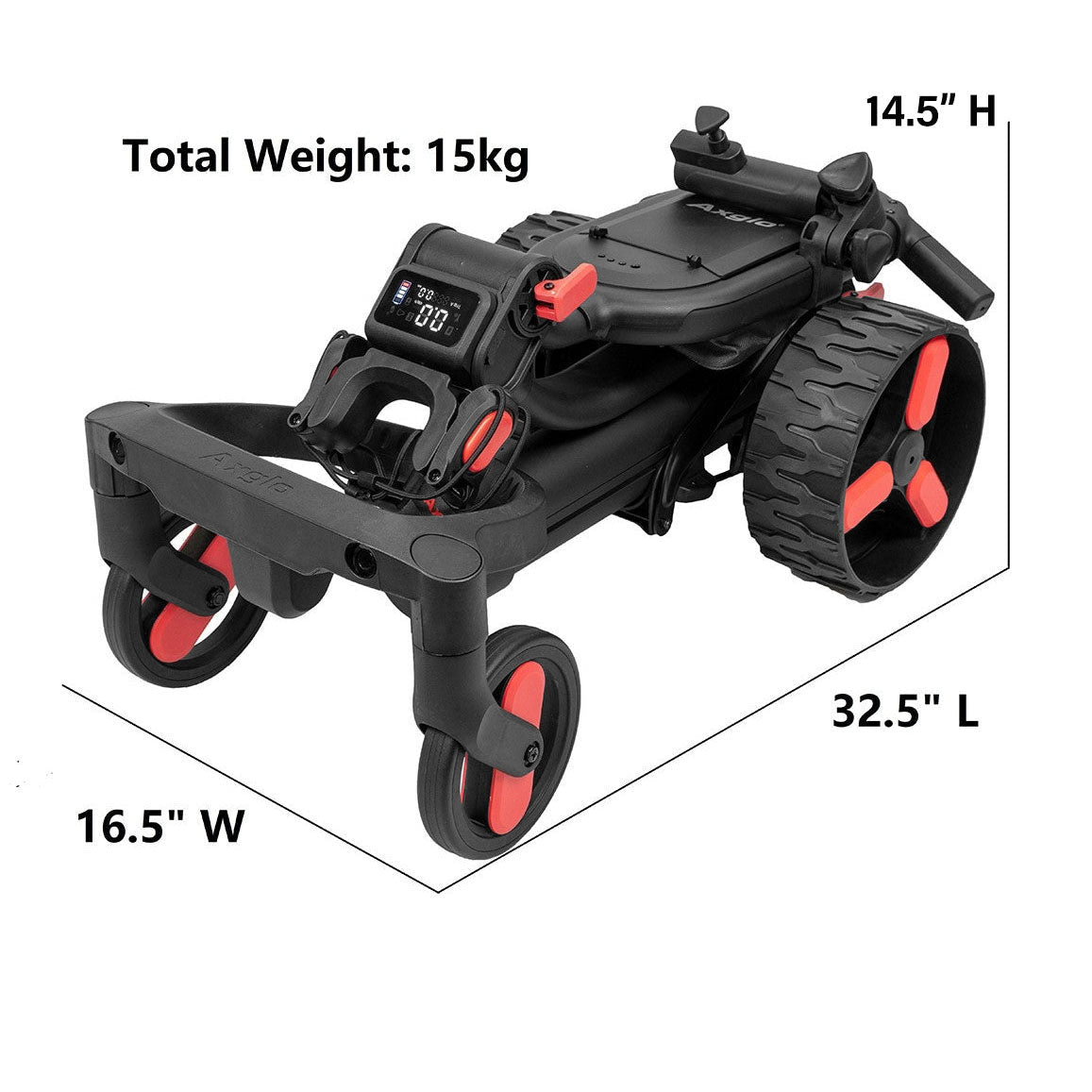 AXGLO E3 REMOTE+FOLLOW ME ELECTRIC GOLF TROLLEY
